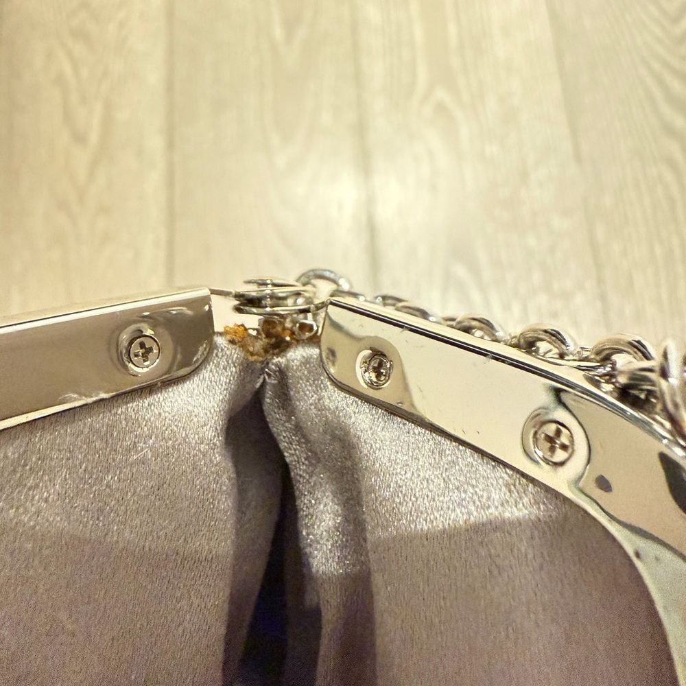 Paco Rabanne Silver Chainmail Fringe Crossbody Clutch - Picture 14 of 16
